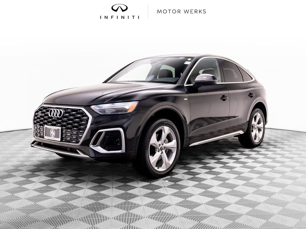 Mythos Black Metallic 2025 Audi Q5 Sportback Sedan All-Wheel Drive 7-Speed Automatic