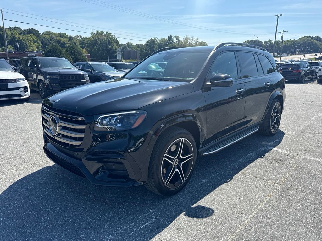 Obsidian Black Metallic 2025 Mercedes-Benz GLS SUV / Crossover All-Wheel Drive 9-Speed Automatic