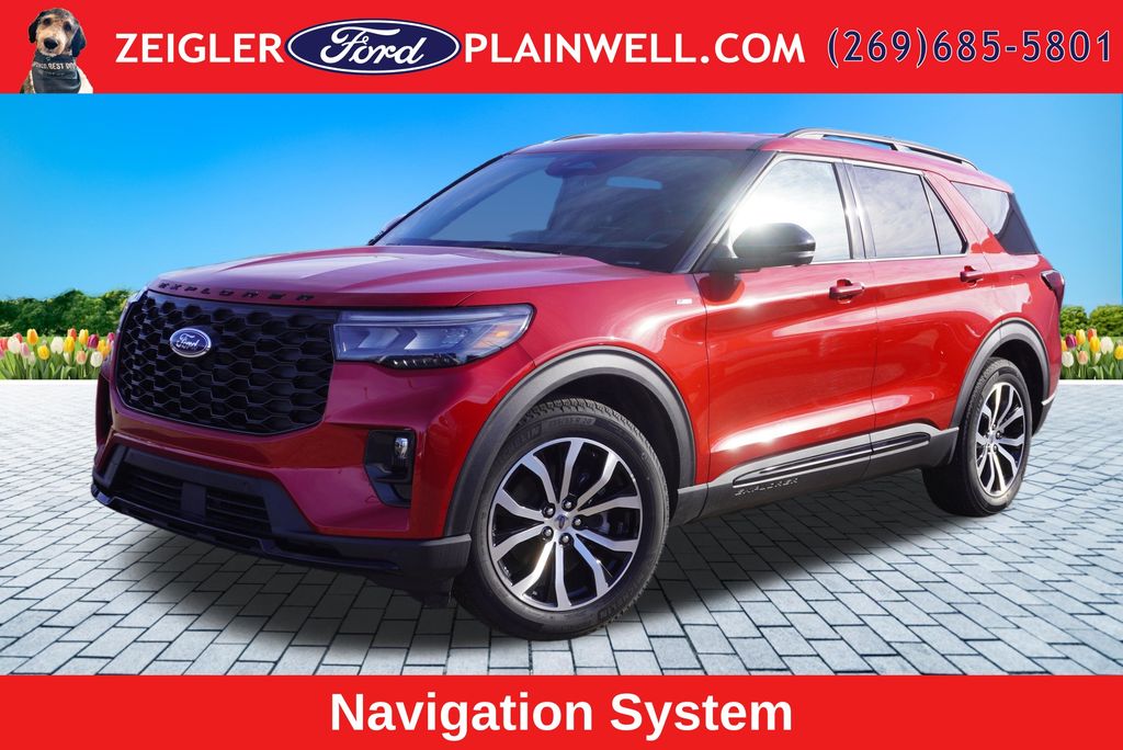Red Metallic 2026 Ford Explorer SUV / Crossover Rear-Wheel Drive Automatic