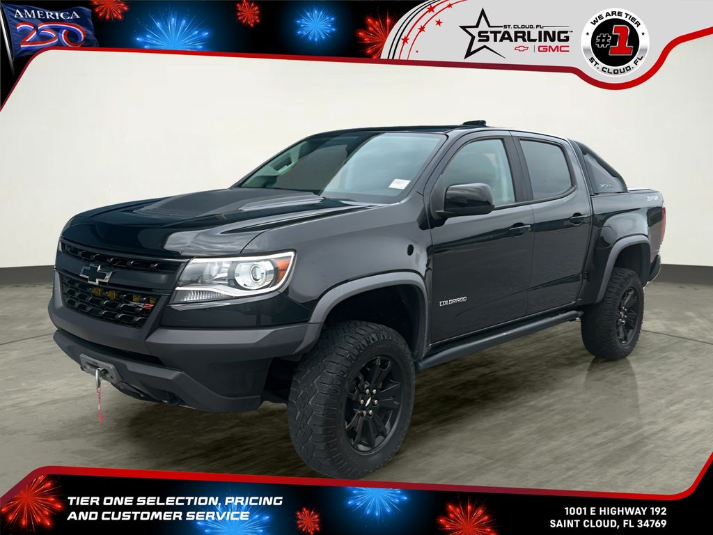 Black 2018 Chevrolet Colorado Pickup Truck Four-Wheel Drive 8-Speed Automatic