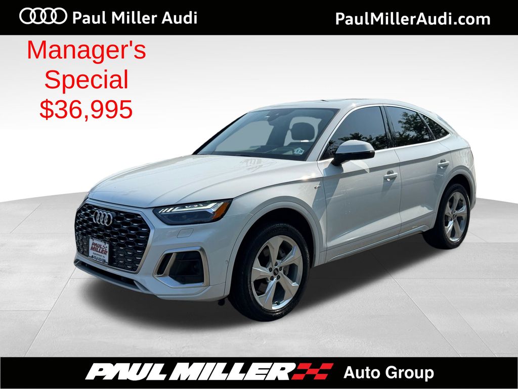 Glacier White Metallic 2023 Audi Q5 Sportback Sedan All-Wheel Drive 7-Speed Automatic