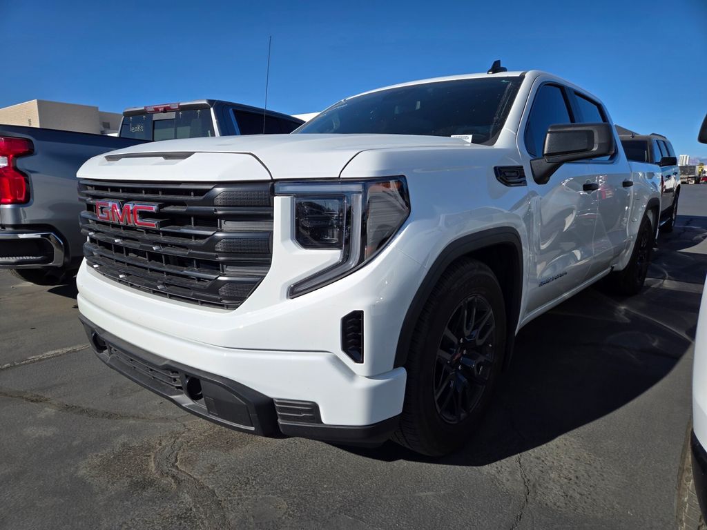 Summit White 2025 GMC Sierra 1500 Pro Crew Cab RWD Pickup Truck 4X2 8-Speed Automatic