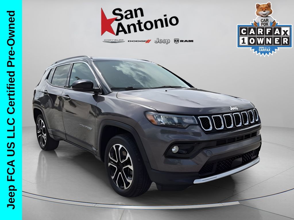 Gray (Granite Crystal Metallic Clearcoat) 2023 Jeep Compass SUV / Crossover Four-Wheel Drive Automatic
