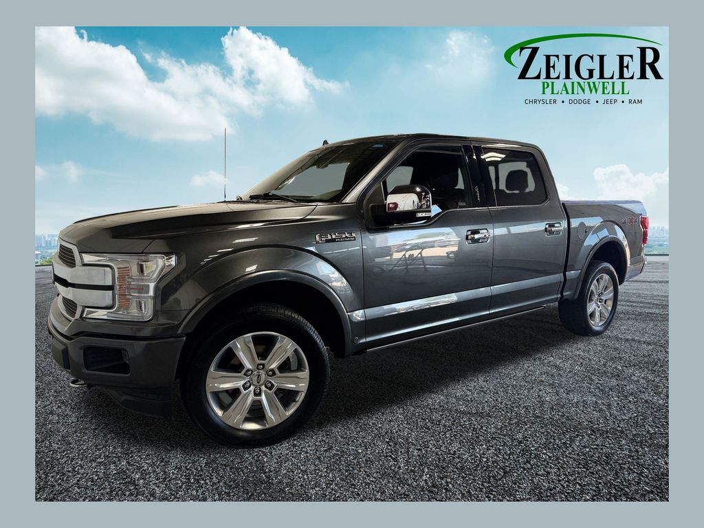Gray (Magnetic) 2019 Ford F-150 Platinum SuperCrew 4WD Pickup Truck Four-Wheel Drive Automatic