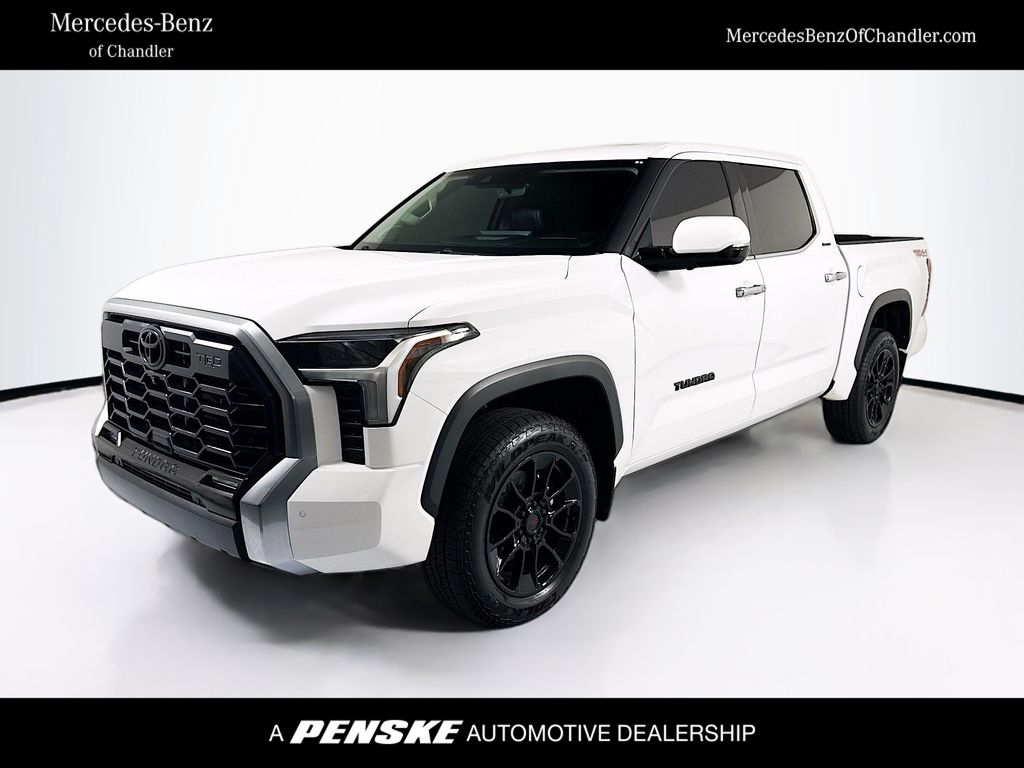 White 2022 Toyota Tundra Pickup Truck Four-Wheel Drive Automatic