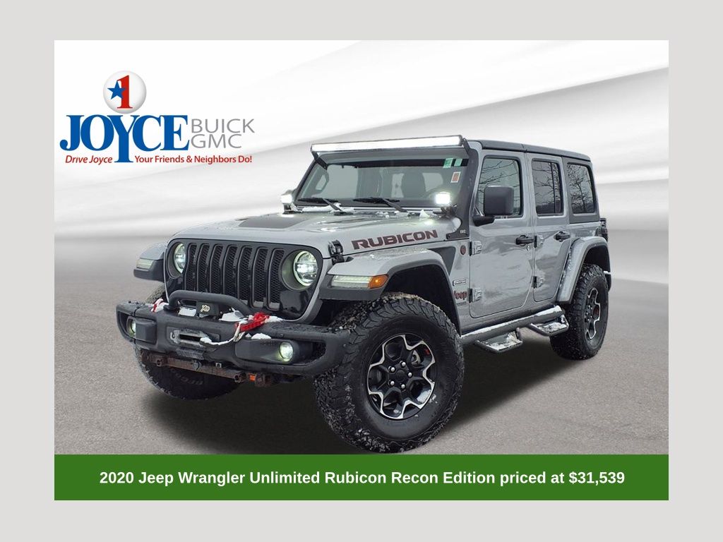 Billet Silver Metallic Clearcoat 2020 Jeep Wrangler Unlimited Rubicon 4WD SUV / Crossover Four-Wheel Drive 8-Speed Automatic