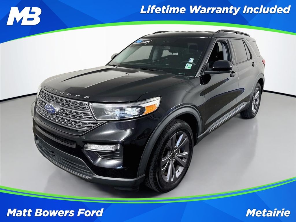 Black Metallic 2022 Ford Explorer SUV / Crossover Rear-Wheel Drive Automatic