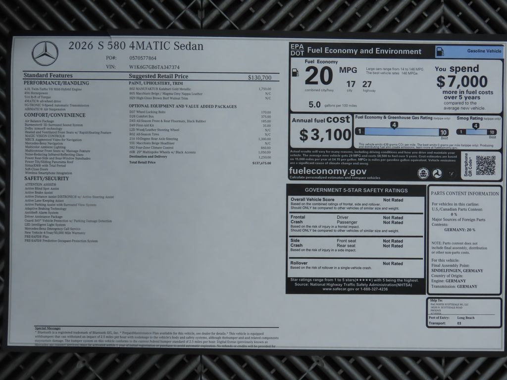 Thumbnail: 2026 Mercedes-Benz S-Class - 9