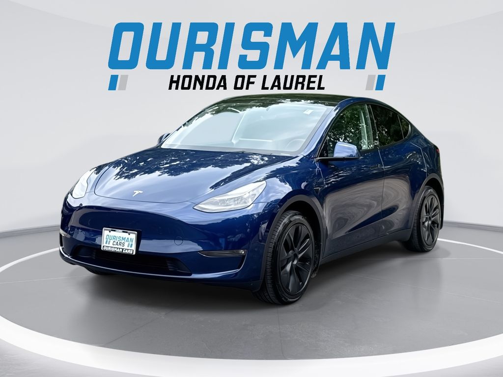 Deep Blue Metallic 2024 Tesla Model Y SUV / Crossover All-Wheel Drive 1-Speed Automatic