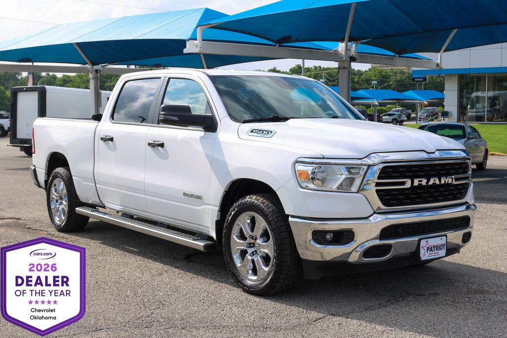 Bright White Clearcoat 2023 RAM 1500 Pickup Truck Four-Wheel Drive 8-Speed Automatic