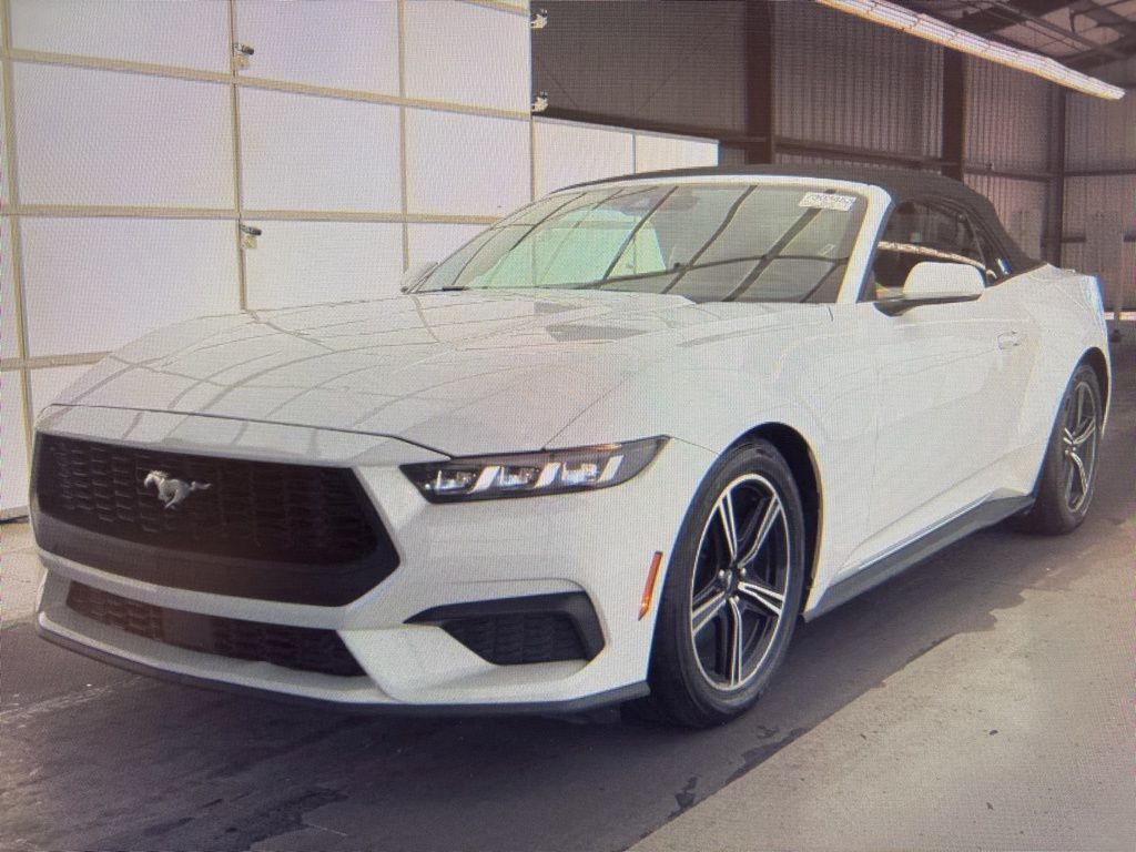 Oxford White 2024 Ford Mustang EcoBoost Premium Convertible RWD Convertible Rear-Wheel Drive Automatic