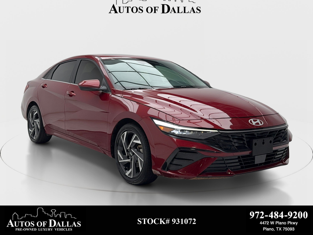 Ultimate Red 2025 Hyundai Elantra Sedan Front-Wheel Drive Continuously Variable Transmission