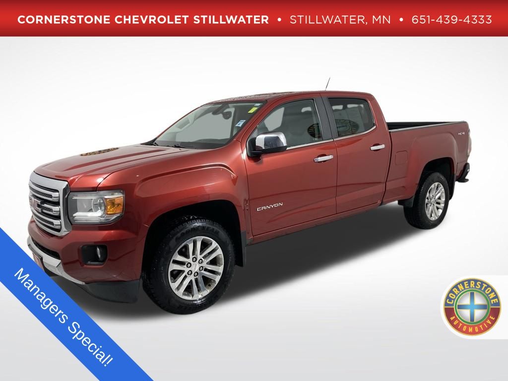 Cardinal Red 2016 GMC Canyon SLT Crew Cab 4WD Pickup Truck Four-Wheel Drive 6-Speed Automatic