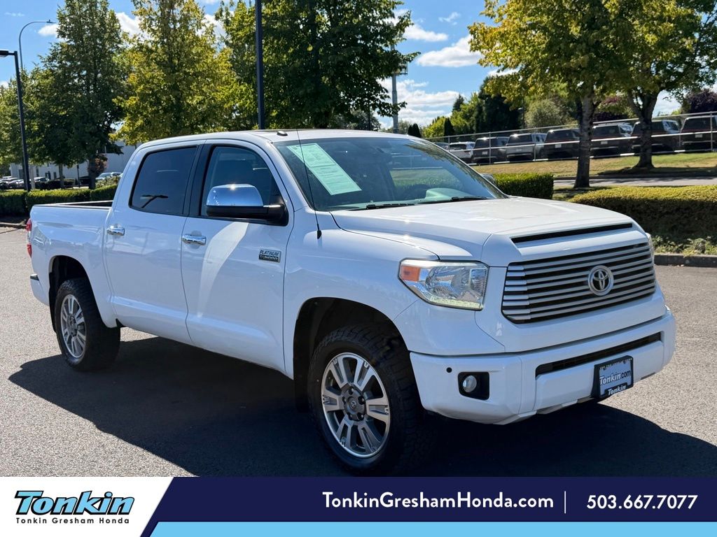 Super White 2017 Toyota Tundra Pickup Truck Four-Wheel Drive 6-Speed Automatic Overdrive