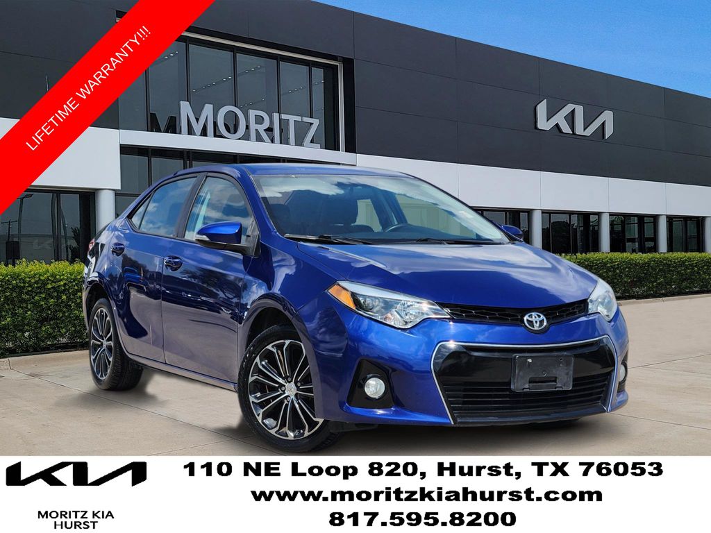 Blue 2016 Toyota Corolla Sedan Front-Wheel Drive Continuously Variable Transmission
