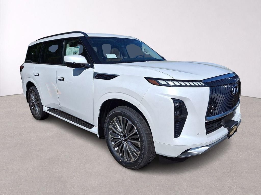 White 2026 INFINITI QX80 Luxe 4WD SUV / Crossover All-Wheel Drive 9-Speed Automatic