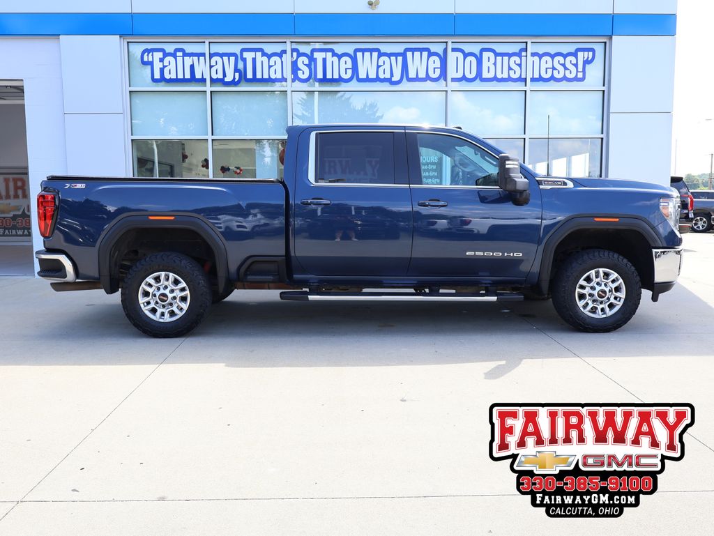 Pacific Blue Metallic 2020 GMC Sierra 2500HD Pickup Truck Four-Wheel Drive 6-Speed Automatic