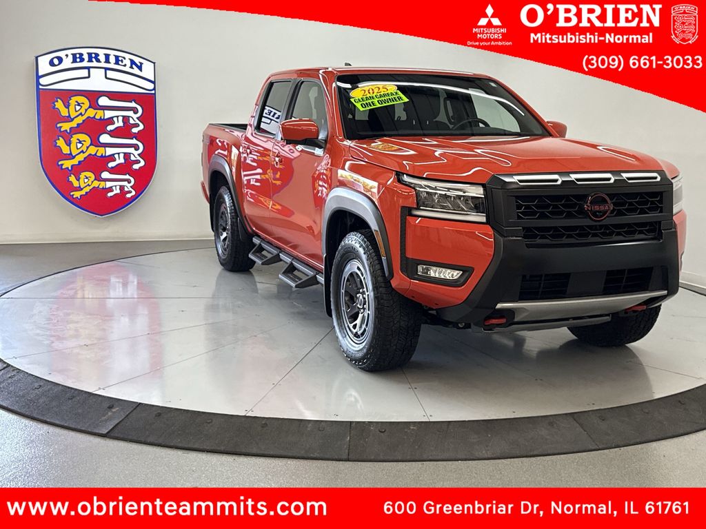 Orange 2025 Nissan Frontier PRO-4X Crew Cab 4WD Pickup Truck Four-Wheel Drive 9-Speed Automatic Overdrive