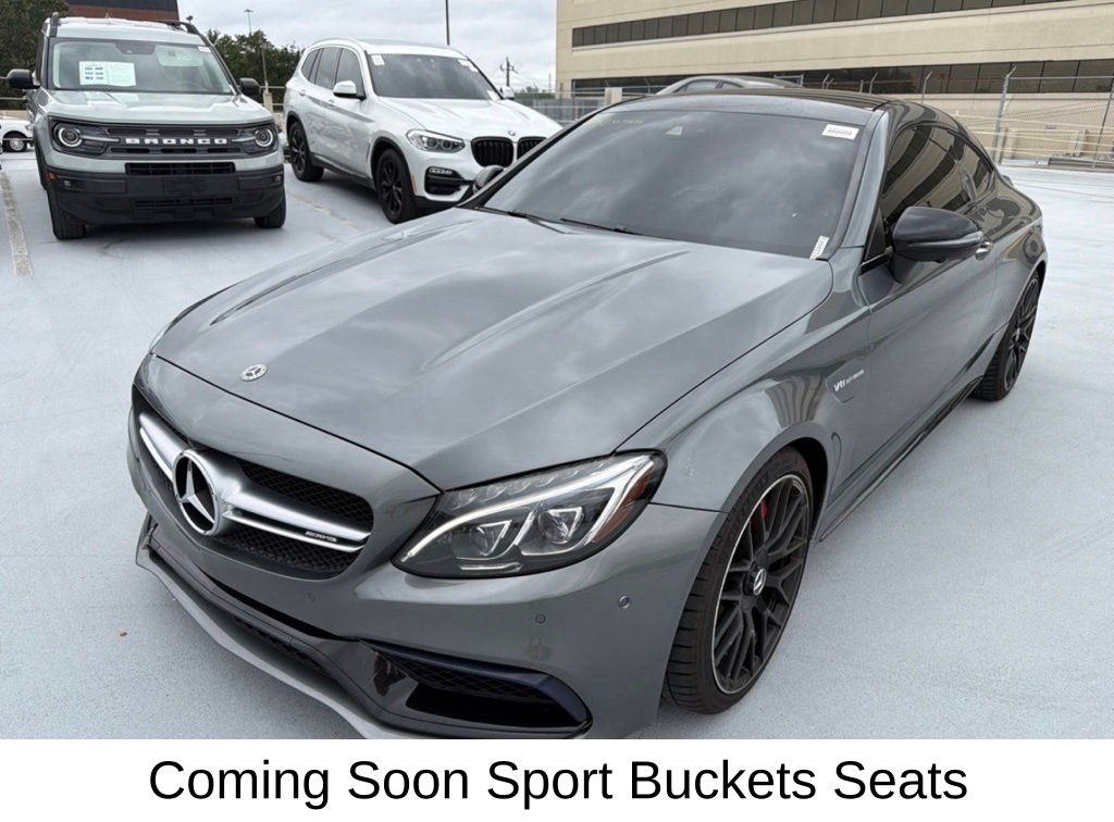 Gray 2018 Mercedes-Benz C-Class AMG C 63 S Coupe RWD Coupe Rear-Wheel Drive 7-Speed Automatic