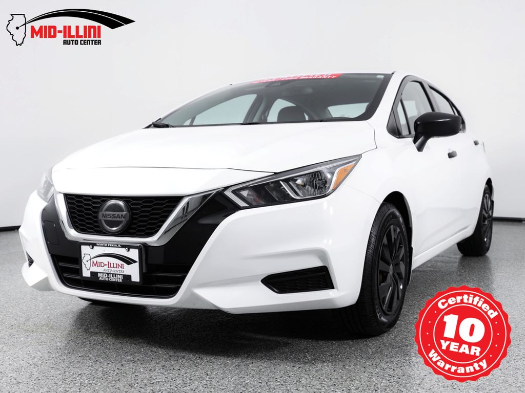 White (Fresh Powder) 2020 Nissan Versa S FWD Sedan Front-Wheel Drive Continuously Variable Transmission