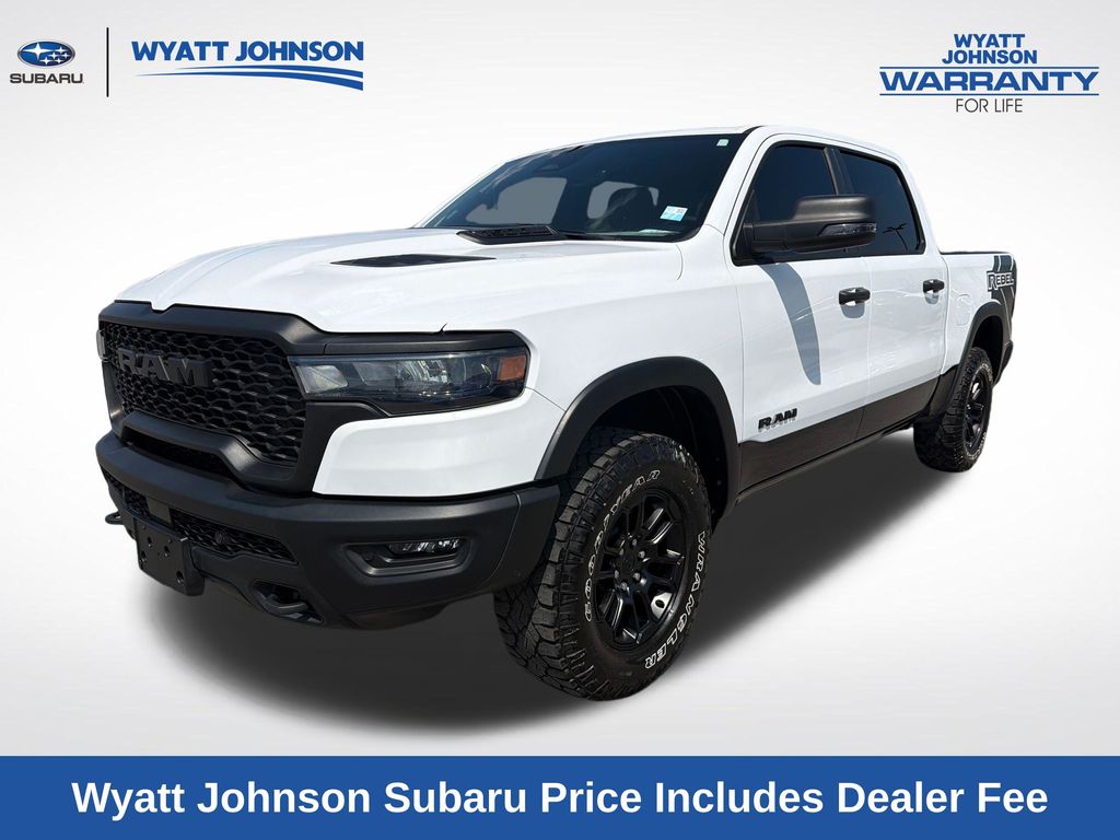 Bright White Clearcoat 2025 RAM 1500 Pickup Truck Four-Wheel Drive 8-Speed Automatic