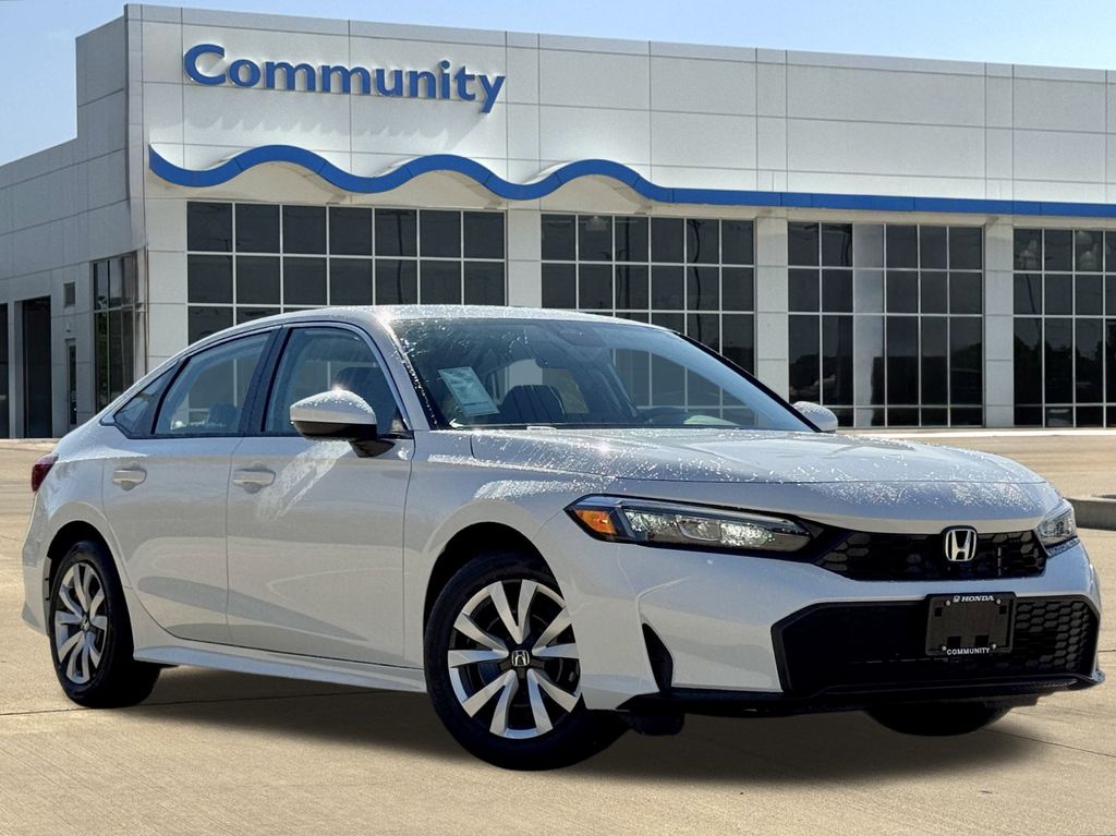 2026 Honda Civic LX White at Classic Honda Galveston