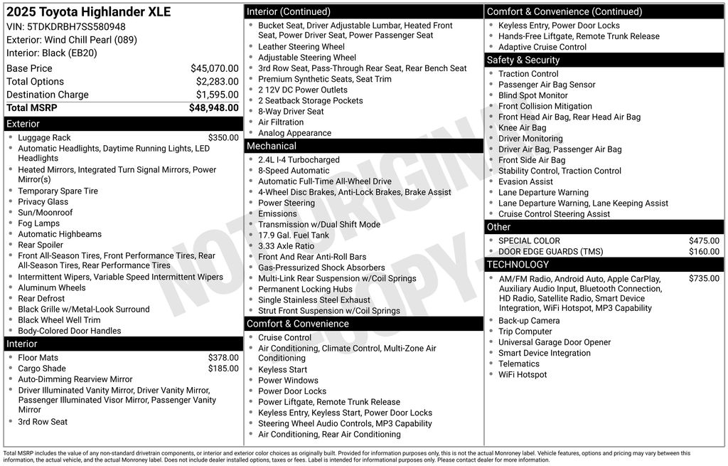 Used 2025 Toyota Highlander SUV