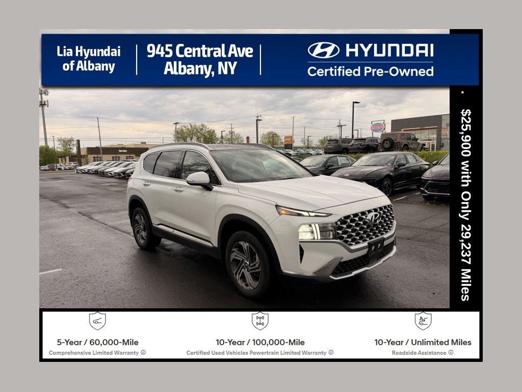 Serenity White Pearl 2023 Hyundai Santa Fe SEL AWD SUV / Crossover All-Wheel Drive 8-Speed Automatic