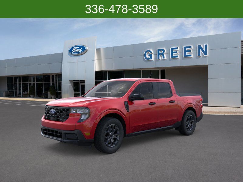 Ruby Red Metallic Tinted Clearcoat 2025 Ford Maverick XLT SuperCrew AWD Pickup Truck All-Wheel Drive 8-Speed Automatic