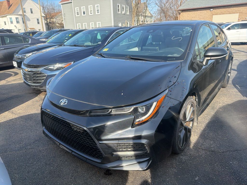 Black 2021 Toyota Corolla SE FWD Sedan Front-Wheel Drive Continuously Variable Transmission