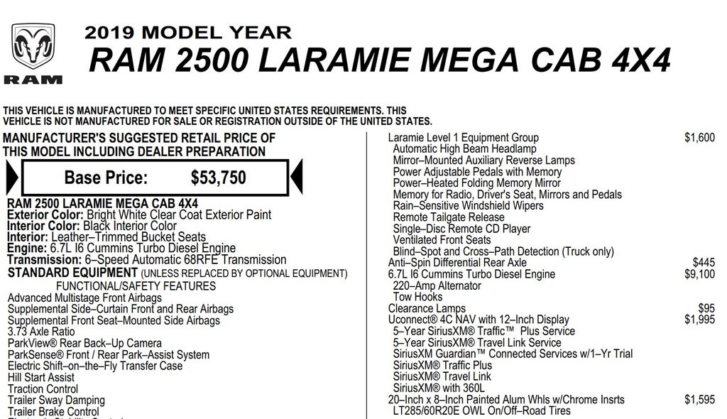 2019 Ram 2500 Laramie 19