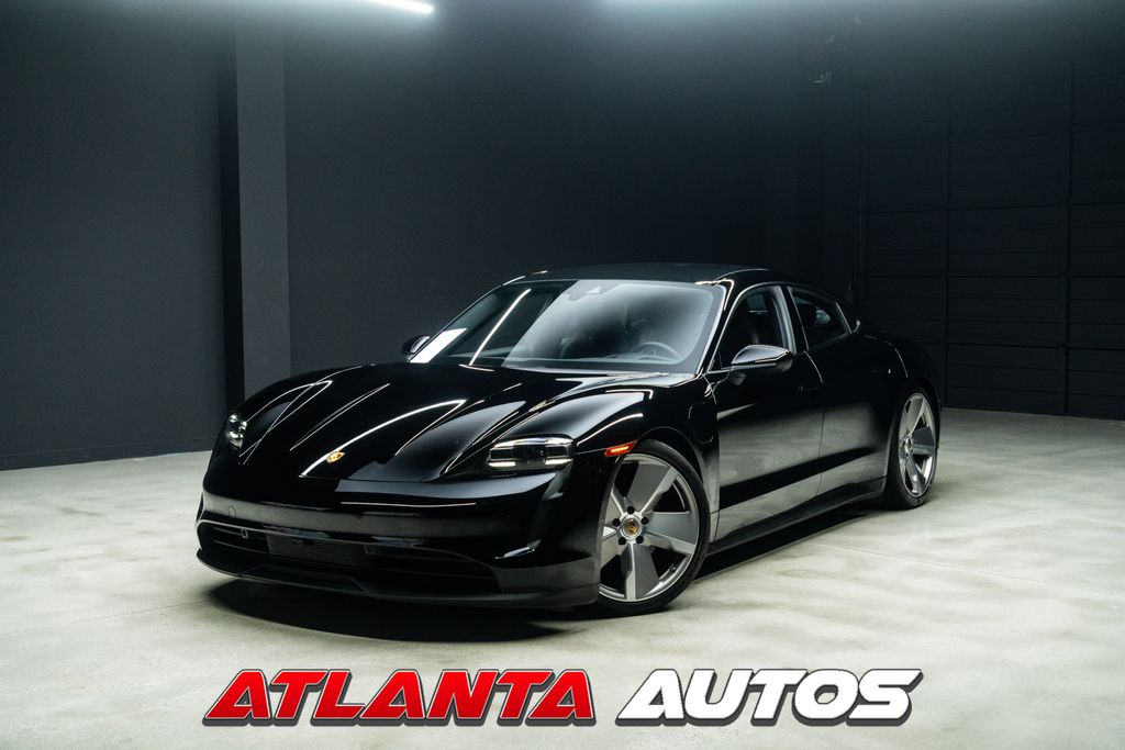 Black 2024 Porsche Taycan Sedan Rear-Wheel Drive 2-Speed Automatic