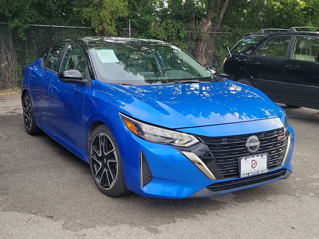 Electric Blue Metallic/Super Black 2024 Nissan Sentra Sedan Front-Wheel Drive Continuously Variable Transmission