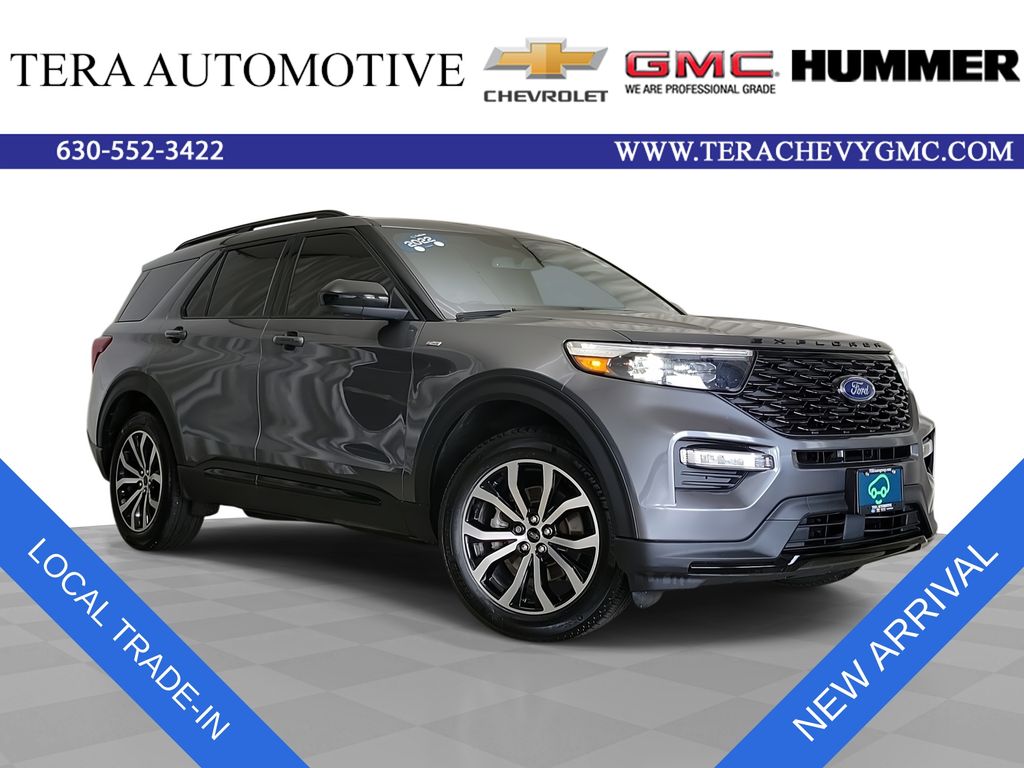 Gray Metallic 2022 Ford Explorer SUV / Crossover All-Wheel Drive Automatic