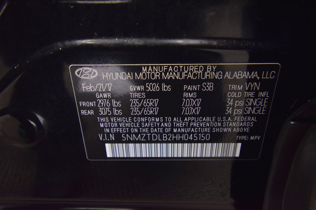 used 2017 Hyundai Santa Fe Sport car, priced at $11,800