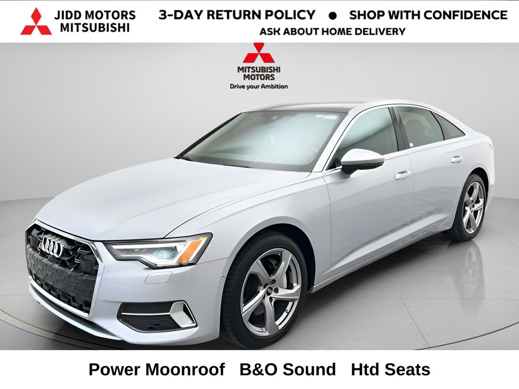 Silver 2024 Audi A6 quattro Premium Plus 45 TFSI Sedan All-Wheel Drive 7-Speed Automatic