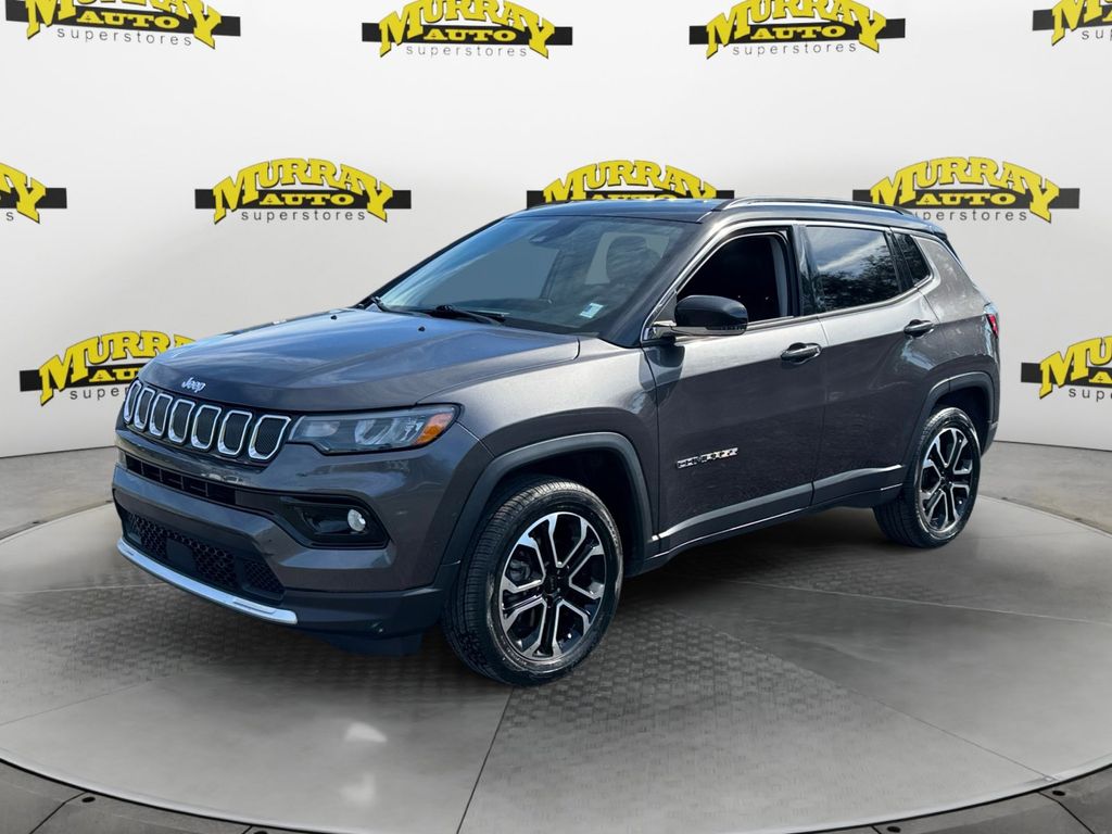 Gray (Granite Crystal Metallic Clearcoat) 2022 Jeep Compass Limited 4WD SUV / Crossover Four-Wheel Drive 9-Speed Automatic