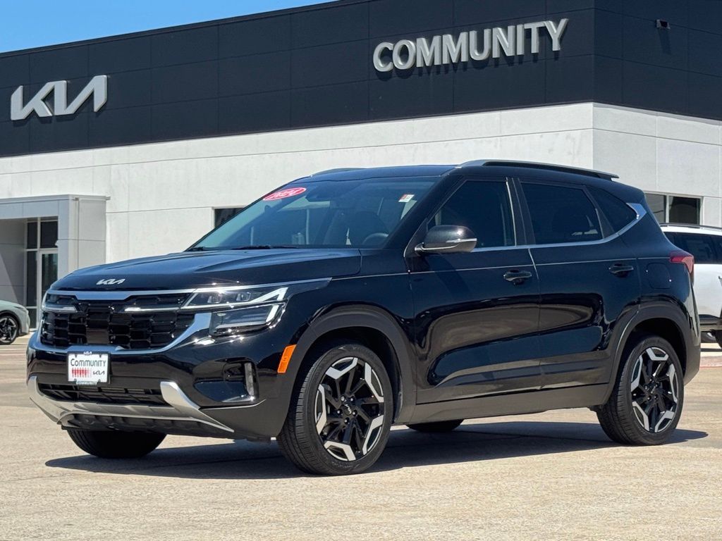Fusion Black 2024 Kia Seltos SX AWD SUV / Crossover All-Wheel Drive 8-Speed Automatic