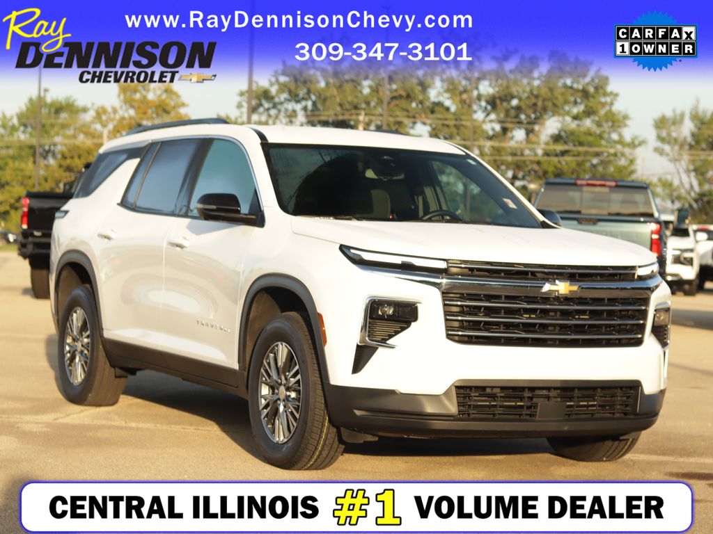 Summit White 2024 Chevrolet Traverse SUV / Crossover Front-Wheel Drive 8-Speed Automatic