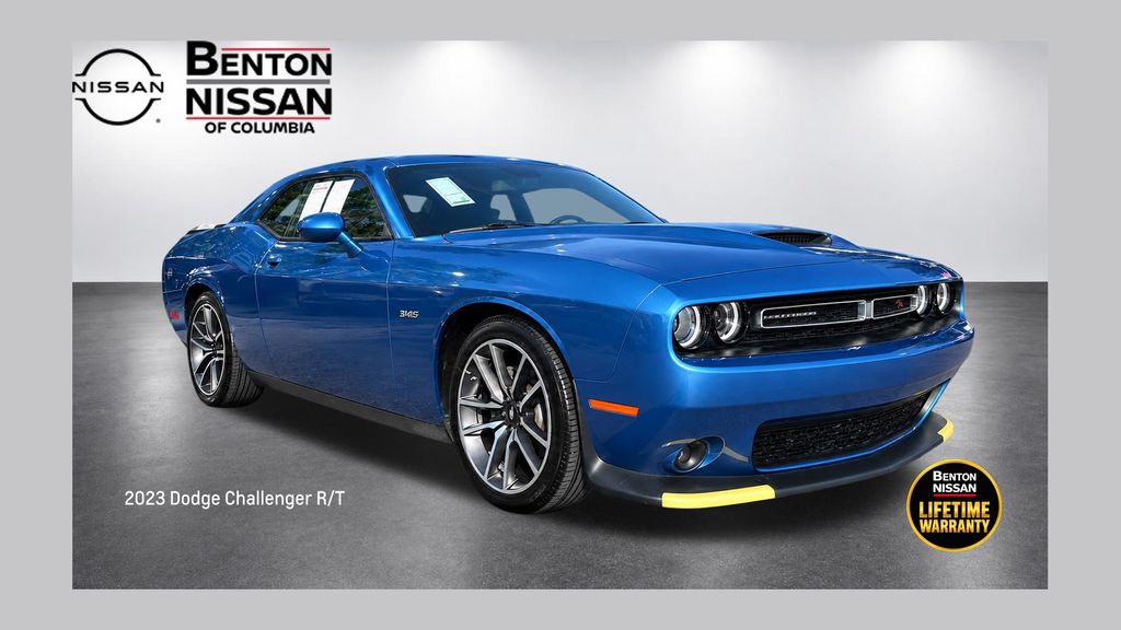 Blue (Frostbite) 2023 Dodge Challenger Coupe Rear-Wheel Drive 8-Speed Automatic