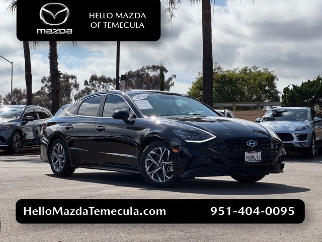 Onyx Black 2023 Hyundai Sonata Sedan Front-Wheel Drive 8-Speed Automatic