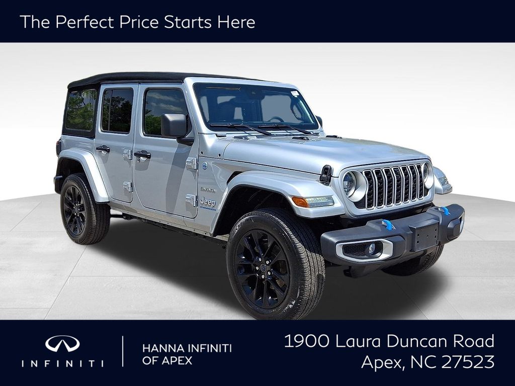Silver Zynith Clearcoat 2024 Jeep Wrangler 4xe SUV / Crossover Four-Wheel Drive 8-Speed Automatic