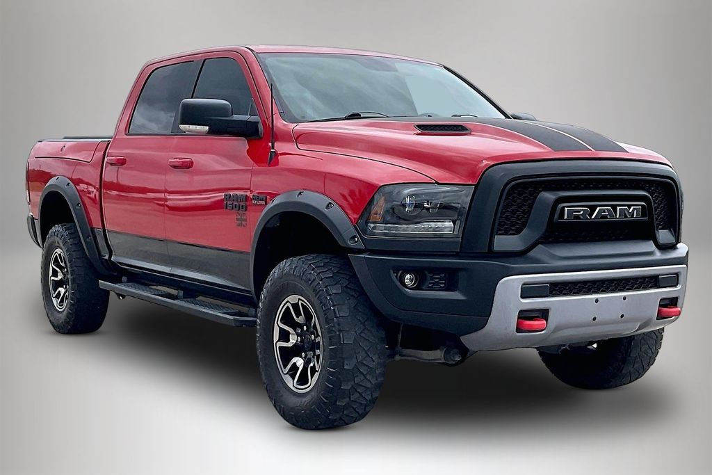 Flame Red Clearcoat 2015 RAM 1500 Rebel Crew Cab 4WD Pickup Truck Four-Wheel Drive 8-Speed Automatic