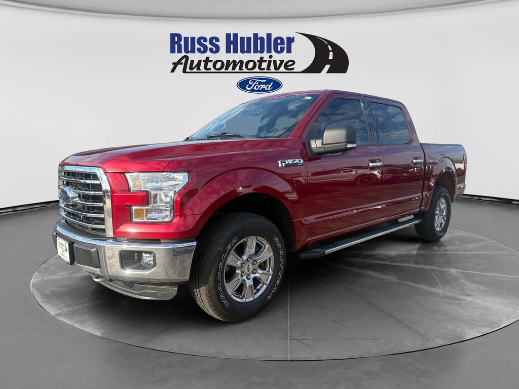 Ruby Red Metallic 2016 Ford F-150 XLT SuperCrew 4WD Pickup Truck Four-Wheel Drive 6-Speed Automatic