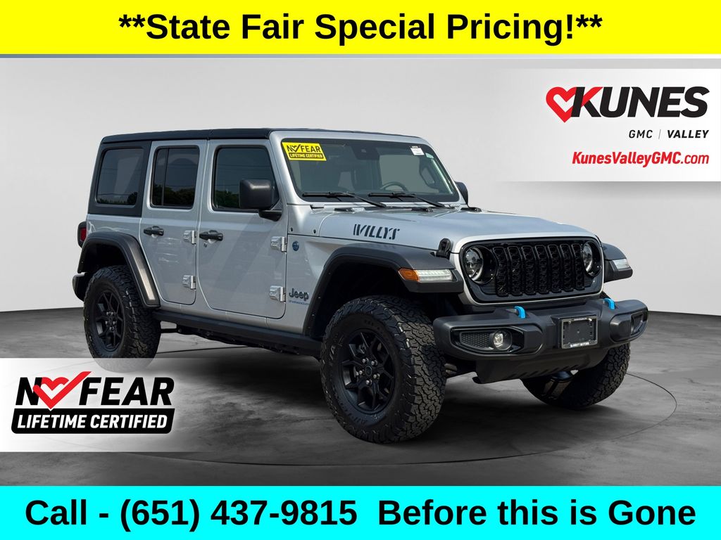 Silver Zynith Clearcoat 2024 Jeep Wrangler 4xe SUV / Crossover Four-Wheel Drive 8-Speed Automatic