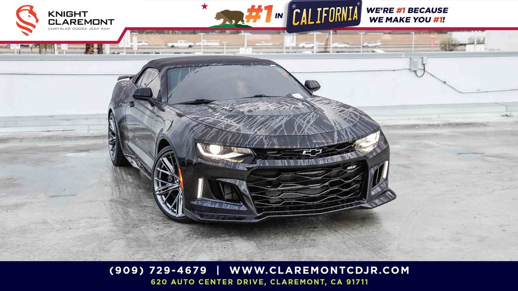 Black 2023 Chevrolet Camaro ZL1 Convertible RWD Convertible Rear-Wheel Drive Automatic