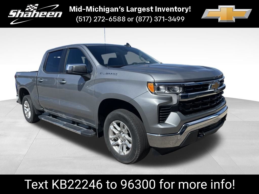 Sterling Gray Metallic 2024 Chevrolet Silverado 1500 Pickup Truck Four-Wheel Drive 8-Speed Automatic