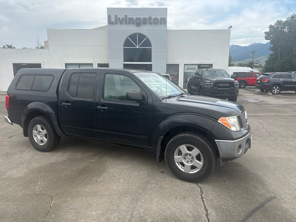 Black 2007 Nissan Frontier Pickup Truck Four-Wheel Drive 5-Speed Automatic Overdrive