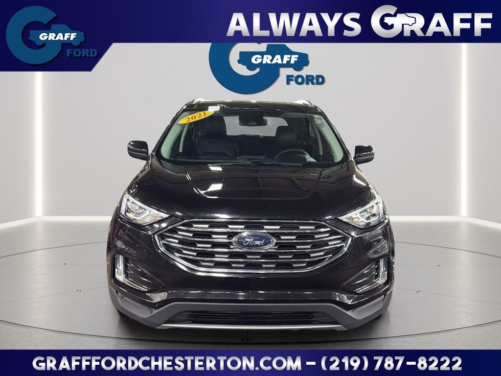 Black Metallic 2021 Ford Edge SEL AWD SUV / Crossover All-Wheel Drive 8-Speed Automatic