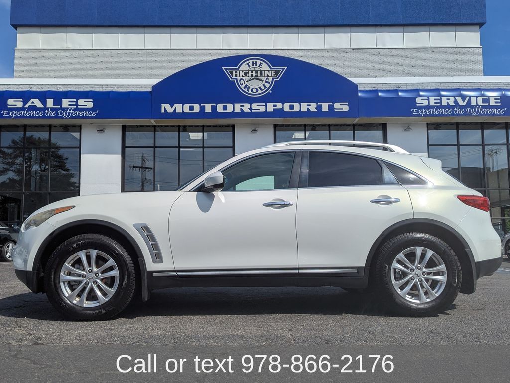 Moonlight White Pearl 2010 INFINITI FX35 SUV / Crossover All-Wheel Drive 7-Speed Automatic